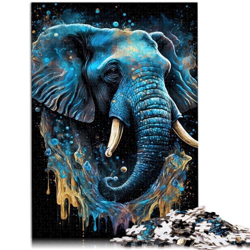Puzzle für Erwachsene mit 1000 Teilen Elefant Denkspiel 50 x 75 cm anspruchsvoll Aber unterhaltsam und humorvoll für Teenager ab 14 Jahren von DLBHSG
