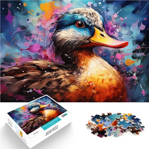 Puzzle für Erwachsene mit 1000 Teilen Ente zum Ausmalen Denkspiel 26 x 38 cm Lernspiel zum Geburtstag Weihnachten für 14-Jährige Puzzle für Erwachsene mit 1000 Teilen Ente zum Ausmalen Denkspiel 26 x 38 cm Lernspiel zum Geburtstag Weihnachten für 14-Jährige von DLBHSG