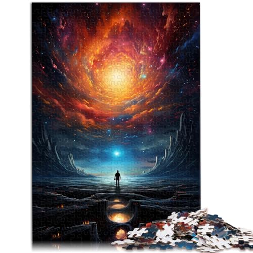 Puzzle für Erwachsene mit 1000 Teilen Fantasie-Nachtansicht Denksportaufgabe 26 x 38 cm geeignet als Schreibtischdekoration für Teenager ab 14 Jahren von DLBHSG