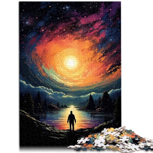 Puzzle für Erwachsene mit 1000 Teilen Fantasienacht Denkspiel 26 x 38 cm Lernspiel für Geburtstag Weihnachten für Kinder ab 14 Jahren von DLBHSG