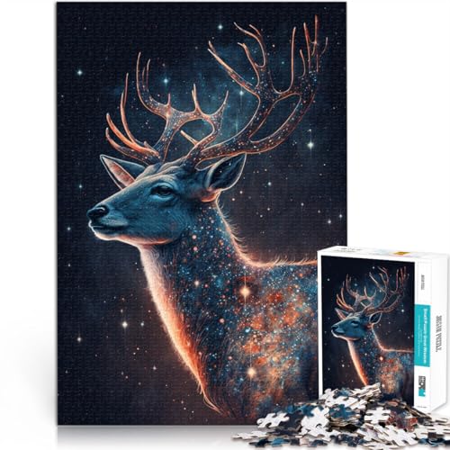 Puzzle für Erwachsene mit 1000 Teilen Galaxie-Hirsch Denkspiel 50 x 75 cm jedes Teil ist einzigartig – anspruchsvolles unterhaltsames Spiel für die ganze Familie Puzzle für Erwachsene mit 1000 Teilen Galaxie-Hirsch Denkspiel 50 x 75 cm jedes Teil ist einzigartig – anspruchsvolles unterhaltsames Spiel für die ganze Familie von DLBHSG
