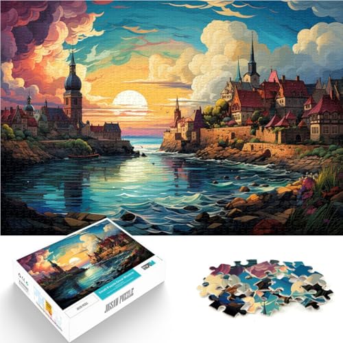 Puzzle für Erwachsene mit 1000 Teilen Insel Gotland Denkspiel 50 x 75 cm Geburtstagsgeschenk Wanddekoration für Teenager ab 14 Jahren von DLBHSG