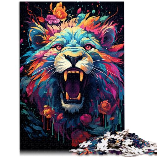 Puzzle für Erwachsene mit 1000 Teilen Löwe Spielzeug Denkspiel 26 x 38 cm Herausforderung für die Gehirnintelligenz süchtig machendes Spielzeug für Teenager ab 14 Jahren von DLBHSG