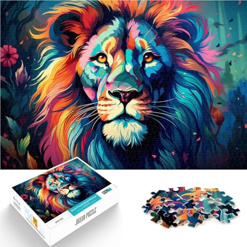 Puzzle für Erwachsene mit 1000 Teilen Löwe Spielzeug Denkspiel 50 x 75 cm jedes Teil ist einzigartig – anspruchsvolles Familienspiel für Kinder ab 14 Jahren von DLBHSG
