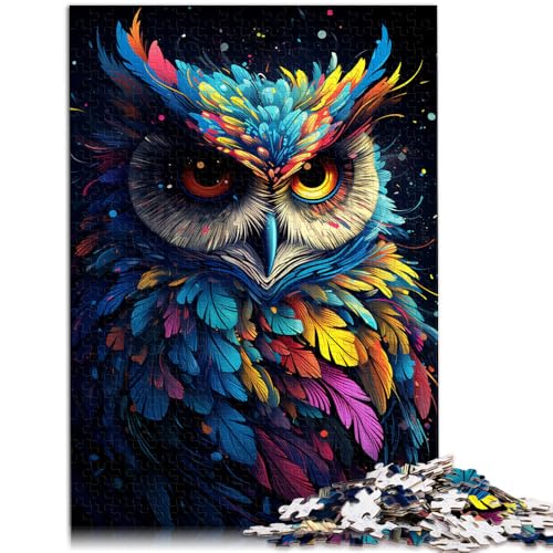 Puzzle für Erwachsene mit 1000 Teilen Malen Farbe Tier Eule Denksportaufgabe für 50 x 75 cm ganze Familie Puzzle für Erwachsene mit 1000 Teilen Malen Farbe Tier Eule Denksportaufgabe für 50 x 75 cm ganze Familie von DLBHSG
