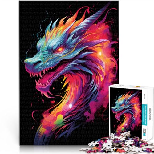 Puzzle für Erwachsene mit 1000 Teilen Neon-Art-Drache Spielzeug Denkspiel 26 x 38 cm einzigartige Geburtstags- und Geschenkideen für Teenager ab 14 Jahren Puzzle für Erwachsene mit 1000 Teilen Neon-Art-Drache Spielzeug Denkspiel 26 x 38 cm einzigartige Geburtstags- und Geschenkideen für Teenager ab 14 Jahren von DLBHSG