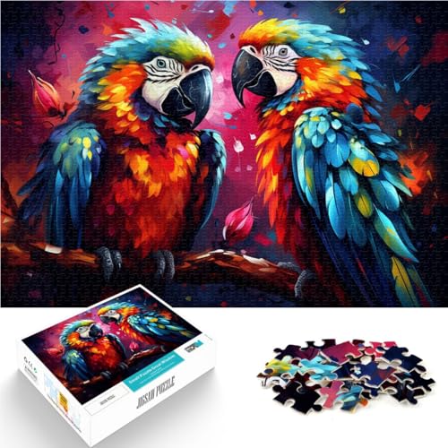 Puzzle für Erwachsene mit 1000 Teilen Papagei Spielzeug Denkspiel 50 x 75 cm mit vollständig ineinander greifenden zufällig geformten Teilen für Teenager ab 14 Jahren Puzzle für Erwachsene mit 1000 Teilen Papagei Spielzeug Denkspiel 50 x 75 cm mit vollständig ineinander greifenden zufällig geformten Teilen für Teenager ab 14 Jahren von DLBHSG