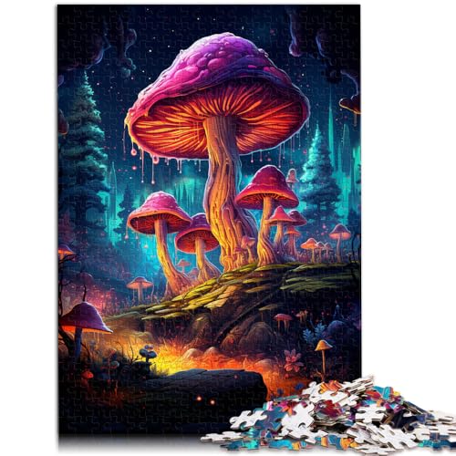 Puzzle für Erwachsene mit 1000 Teilen Pilz-Puzzle Kunstwerk 50 x 75 cm. Helfen Sie dem Gehirn süchtig machendes Spielzeug zu trainieren und Geduld zu fördern. von DLBHSG