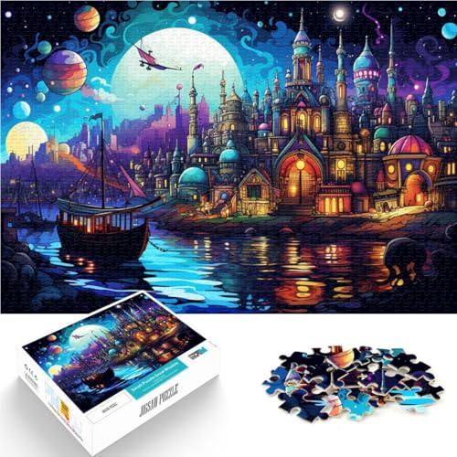 Puzzle für Erwachsene mit 1000 Teilen Planet City Puzzle-Kunstwerk 50 x 75 cm jedes Teil ist einzigartig – anspruchsvolles Familienspiel für Teenager ab 14 Jahren von DLBHSG