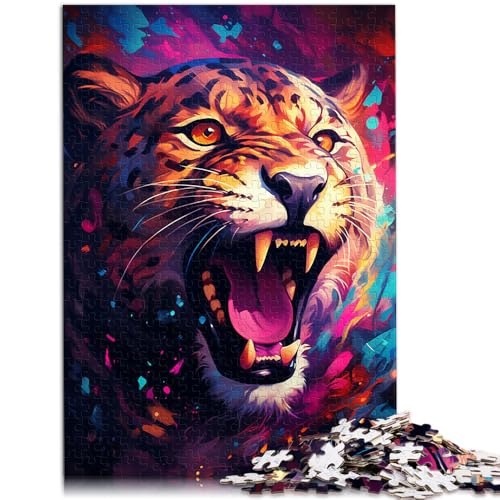 Puzzle für Erwachsene mit 1000 Teilen Psychedelischer Gepard Denkspiel 26 x 38 cm anspruchsvolles Spiel und Familienspiel für 14-Jährige Puzzle für Erwachsene mit 1000 Teilen Psychedelischer Gepard Denkspiel 26 x 38 cm anspruchsvolles Spiel und Familienspiel für 14-Jährige von DLBHSG