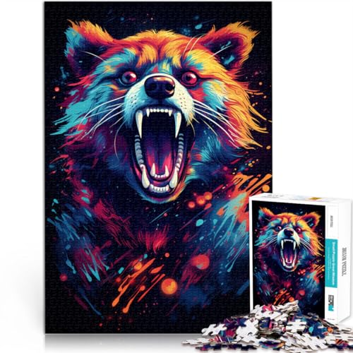 Puzzle für Erwachsene mit 1000 Teilen Roter Panda Tierspielzeug Denkspiel 50 x 75 cm Geburtstagsgeschenk Geschenke Wandkunst für Teenager ab 14 Jahren von DLBHSG