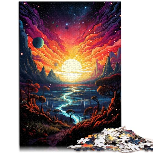Puzzle für Erwachsene mit 1000 Teilen Sonnenuntergangslandschaft Denkspiel 50 x 75 cm ganze Familie für 14-Jährige Puzzle für Erwachsene mit 1000 Teilen Sonnenuntergangslandschaft Denkspiel 50 x 75 cm ganze Familie für 14-Jährige von DLBHSG