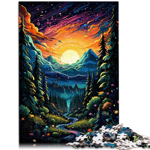 Puzzle für Erwachsene mit 1000 Teilen Sternenwald Spielzeug Denkspiel 26 x 38 cm zum Stressabbau schwierige Herausforderung für Teenager ab 14 Jahren von DLBHSG