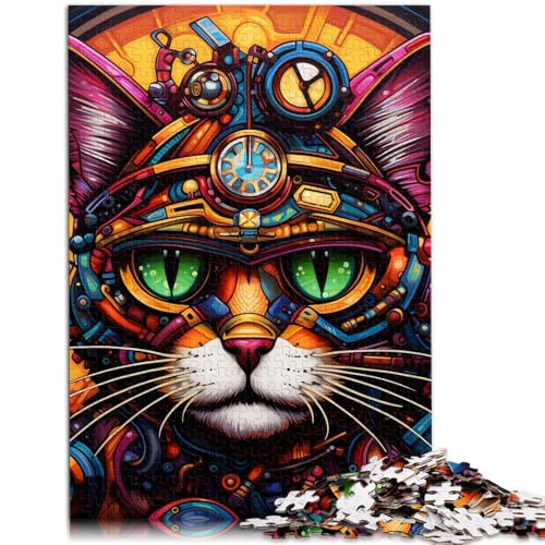 Puzzle für Erwachsene mit 1000 Teilen Techno Cat Denkspiel 26 x 38 cm Spaß für Zuhause Geburtstagsgeschenk Reisegeschenk Puzzle für Erwachsene mit 1000 Teilen Techno Cat Denkspiel 26 x 38 cm Spaß für Zuhause Geburtstagsgeschenk Reisegeschenk von DLBHSG