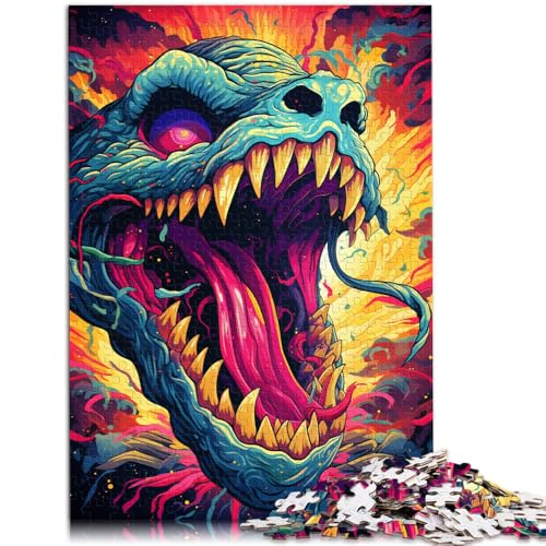 Puzzle für Erwachsene mit 1000 Teilen Teufelskopf Denkspiel 50 x 75 cm Herausforderung für die Gehirnintelligenz süchtig machendes Spielzeug für Teenager ab 14 Jahren von DLBHSG