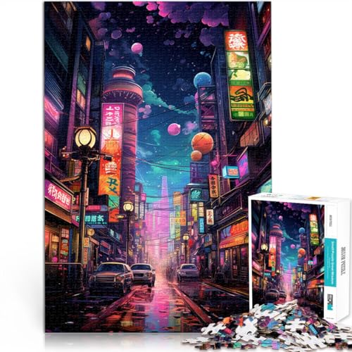 Puzzle für Erwachsene mit 1000 Teilen Tokio Japan Denkspiel 50 x 75 cm Familienspiel Stressabbau schwierige Herausforderung für Teenager ab 14 Jahren von DLBHSG