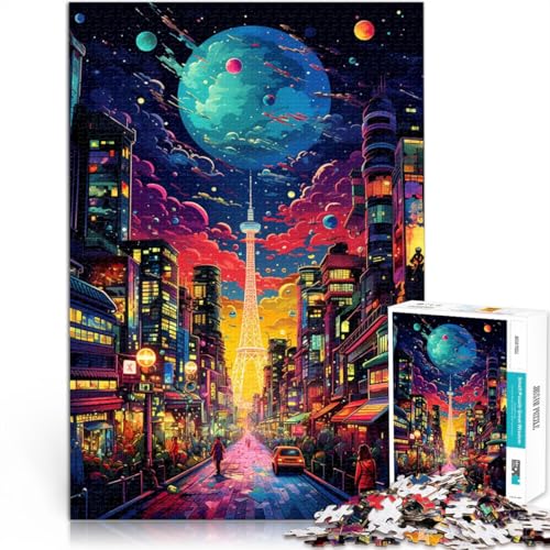 Puzzle für Erwachsene mit 1000 Teilen Tokio Japan zum Entspannen geistiges Lernspielzeug 50 x 75 cm einzigartige Heimdekoration und Geschenke von DLBHSG