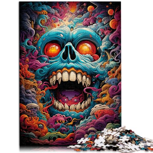 Puzzle für Erwachsene mit 1000 Teilen Totenkopf Denkspiel 50 x 75 cm anspruchsvoll Aber unterhaltsam und humorvoll für Teenager ab 14 Jahren von DLBHSG