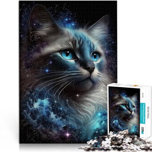 Puzzle für Erwachsene mit 1000 Teilen Weltraum-Katze Familienspaß-Puzzle 50 x 75 cm tolles Geschenk für die ganze Familie ab 14 Jahren Puzzle für Erwachsene mit 1000 Teilen Weltraum-Katze Familienspaß-Puzzle 50 x 75 cm tolles Geschenk für die ganze Familie ab 14 Jahren von DLBHSG