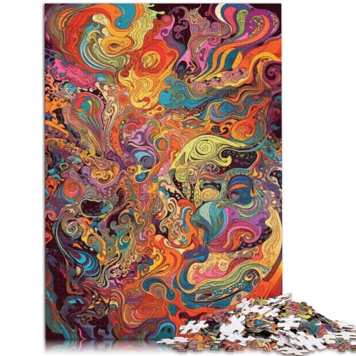 Puzzle für Erwachsene mit 1000 Teilen Wirbel-Porträt Denkspiel 50 x 75 cm Lernspiel für Geburtstag Weihnachten für Teenager ab 14 Jahren von DLBHSG