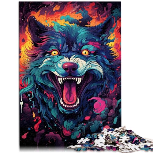Puzzle für Erwachsene mit 1000 Teilen Wolfskopfkunst Denkspiel 26 x 38 cm Stressabbau Urlaub zu Hause Zeitvertreib für 14-Jährige Puzzle für Erwachsene mit 1000 Teilen Wolfskopfkunst Denkspiel 26 x 38 cm Stressabbau Urlaub zu Hause Zeitvertreib für 14-Jährige von DLBHSG