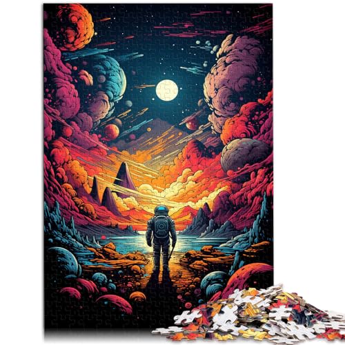 Puzzle für Erwachsene mit 1000 Teilen abenteuerliche Astronauten Denkspiel 26 x 38 cm anspruchsvolles Spiel und Familienspiel für Teenager ab 14 Jahren von DLBHSG