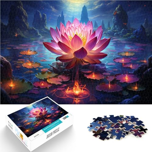 Puzzle für Erwachsene mit 1000 Teilen bunter Lotus Spielzeug Denkspiel 50 x 75 cm Geschenke für Freunde und Familie für Teenager ab 14 Jahren Puzzle für Erwachsene mit 1000 Teilen bunter Lotus Spielzeug Denkspiel 50 x 75 cm Geschenke für Freunde und Familie für Teenager ab 14 Jahren von DLBHSG