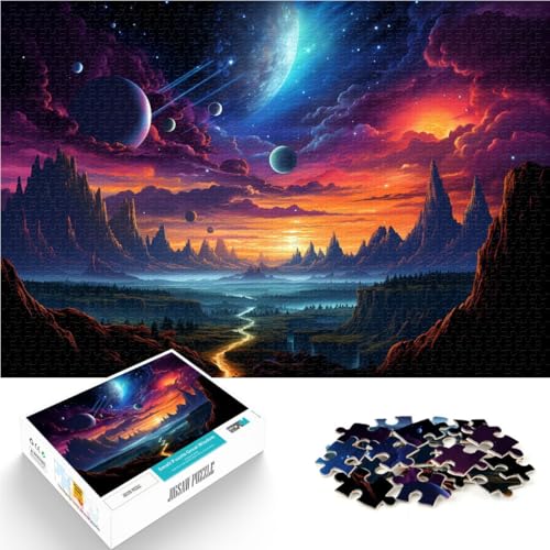 Puzzle für Erwachsene mit 1000 Teilen bunter Planet Muster zum Zusammenbauen 26 x 38 cm Geburtstagsgeschenk Geschenk Wandkunst für Teenager ab 14 Jahren Puzzle für Erwachsene mit 1000 Teilen bunter Planet Muster zum Zusammenbauen 26 x 38 cm Geburtstagsgeschenk Geschenk Wandkunst für Teenager ab 14 Jahren von DLBHSG