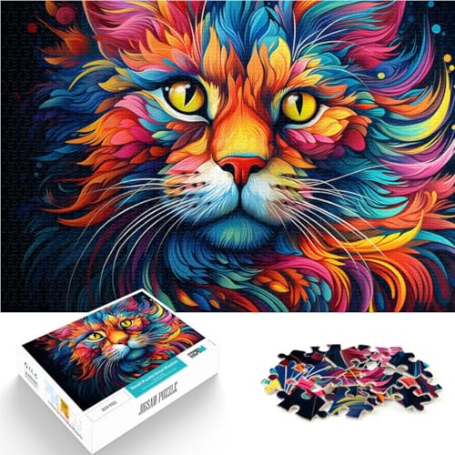 Puzzle für Erwachsene mit 1000 Teilen buntes Tier-Katzenspielzeug Denkspiel 26 x 38 cm Stressabbau Urlaub zu Hause Zeitvertreib für Teenager ab 14 Jahren Puzzle für Erwachsene mit 1000 Teilen buntes Tier-Katzenspielzeug Denkspiel 26 x 38 cm Stressabbau Urlaub zu Hause Zeitvertreib für Teenager ab 14 Jahren von DLBHSG