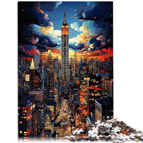 Puzzle für Erwachsene mit 1000 Teilen dynamische Stadtansicht Denkspiel 26 x 38 cm Stressabbau Urlaub zu Hause Zeitvertreib für 14-Jährige Puzzle für Erwachsene mit 1000 Teilen dynamische Stadtansicht Denkspiel 26 x 38 cm Stressabbau Urlaub zu Hause Zeitvertreib für 14-Jährige von DLBHSG