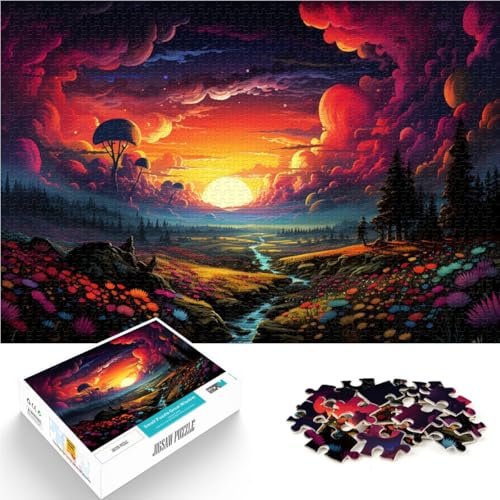 Puzzle für Erwachsene mit 1000 Teilen farbenfrohe Sonnenuntergangslandschaft Denkspiel 50 x 75 cm anspruchsvolles Spiel und Familienspiel für 14-Jährige Puzzle für Erwachsene mit 1000 Teilen farbenfrohe Sonnenuntergangslandschaft Denkspiel 50 x 75 cm anspruchsvolles Spiel und Familienspiel für 14-Jährige von DLBHSG
