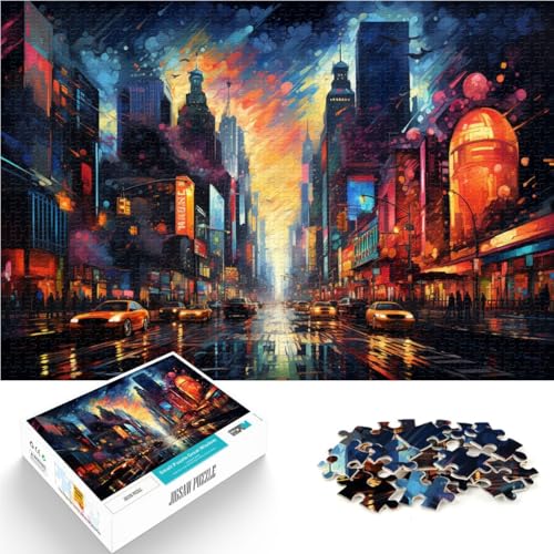 Puzzle für Erwachsene mit 1000 Teilen farbenfrohes Neon-Puzzle „New York City“ Denkspiel 50 x 75 cm einzigartige Heimdekoration und Geschenke für Teenager ab 14 Jahren Puzzle für Erwachsene mit 1000 Teilen farbenfrohes Neon-Puzzle „New York City“ Denkspiel 50 x 75 cm einzigartige Heimdekoration und Geschenke für Teenager ab 14 Jahren von DLBHSG