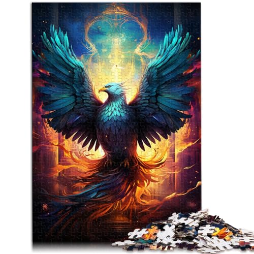 Puzzle für Erwachsene mit 1000 Teilen feuerfarbener Phönix Spielzeug Denkspiel 50 x 75 cm Künstlersammlung bildende Kunst für Teenager ab 14 Jahren von DLBHSG
