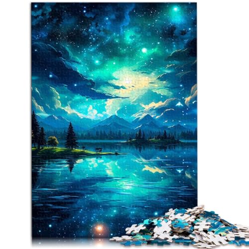 Puzzle für Erwachsene mit 1000 Teilen friedliche Nachtansicht für Familienspaß 50 x 75 cm Stressabbau Urlaub zu Hause Zeitvertreib für Kinder ab 14 Jahren Puzzle für Erwachsene mit 1000 Teilen friedliche Nachtansicht für Familienspaß 50 x 75 cm Stressabbau Urlaub zu Hause Zeitvertreib für Kinder ab 14 Jahren von DLBHSG