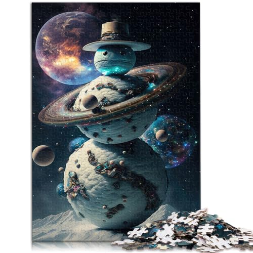 Puzzle für Erwachsene mit 1000 Teilen kosmischer Schneemann Spielzeug Denkspiel 50 x 75 cm geeignet als Schreibtischdekoration für Teenager ab 14 Jahren von DLBHSG