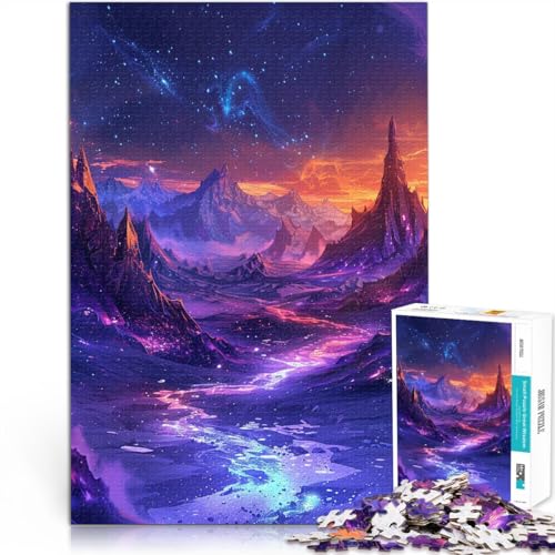 Puzzle für Erwachsene mit 1000 Teilen schöne Berglandschaft Denkspiel 50 x 75 cm zum Stressabbau schwierige Herausforderung Puzzle für Erwachsene mit 1000 Teilen schöne Berglandschaft Denkspiel 50 x 75 cm zum Stressabbau schwierige Herausforderung von DLBHSG
