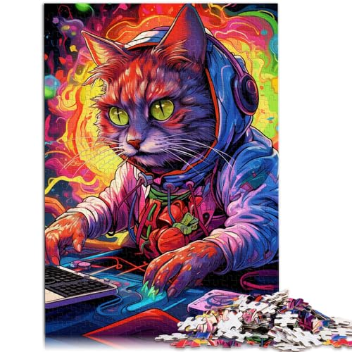 Puzzle für Erwachsene mit 1000 Teilen. Futuristische Katze. Denkspiel 26 x 38 cm ganze Familie ab 14 Jahren. Puzzle für Erwachsene mit 1000 Teilen. Futuristische Katze. Denkspiel 26 x 38 cm ganze Familie ab 14 Jahren. von DLBHSG