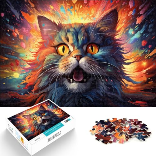 Puzzle für Erwachsene schöne Katze 1000 Teile Puzzle 49,7 x 75,4 cm Holzpuzzle Spielzeug Wanddekoration für Erwachsene und Kinder ab 14 Jahren Puzzle für Erwachsene schöne Katze 1000 Teile Puzzle 49,7 x 75,4 cm Holzpuzzle Spielzeug Wanddekoration für Erwachsene und Kinder ab 14 Jahren von DLBHSG