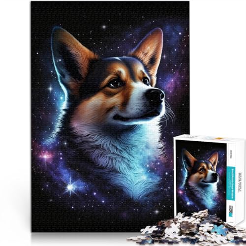 Puzzle für Erwachsene 1000 Teile Galaxy Corgi-Quizspiel 50 x 75 cm Wanddekoration einzigartige Geburtstags Teenager ab 14 Jahren von DLBHSG
