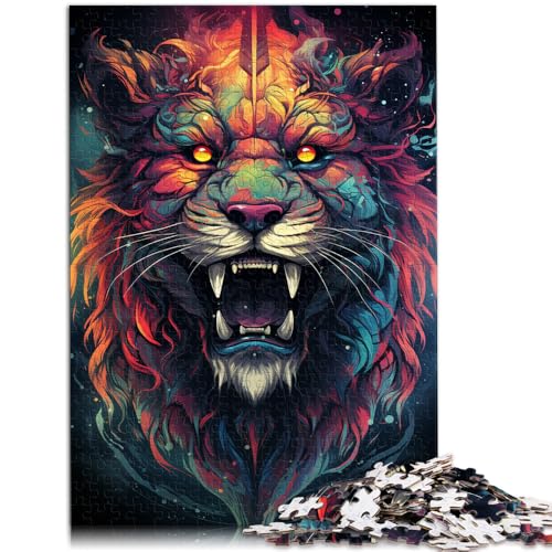Puzzle für Erwachsene 1000 Teile Löwen-Quizspiel 50 x 75 cm ganze Familie für Teenager ab 14 Jahren von DLBHSG