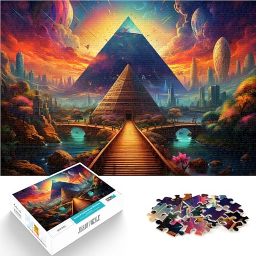 Puzzle für Erwachsene 1000 Teile die zur Pyramide führen Denkspiel 50 x 75 cm einzigartige Geburtstags- und Geschenkideen für Teenager ab 14 Jahren von DLBHSG