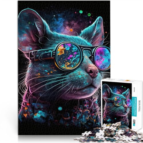 Puzzle für Erwachsene und Kinder Hirsch lustiges Puzzle für Erwachsene 1000 Teile 50 x 75cm Holzpuzzle Denkspiel für Erwachsene und Jugendliche ab 14 Jahren von DLBHSG