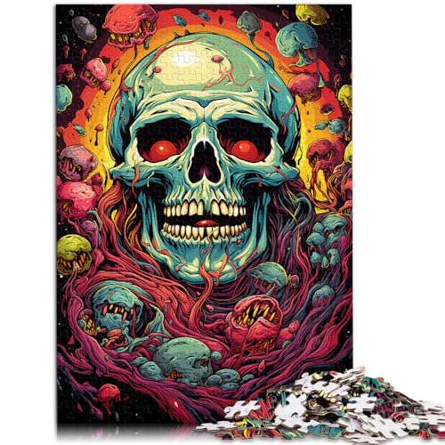 Puzzle 1000 Teile für Erwachsene Totenkopf bunt Lustige Spiele 50x75cm ganze Familie ab 14 Jahren von DLBHSG