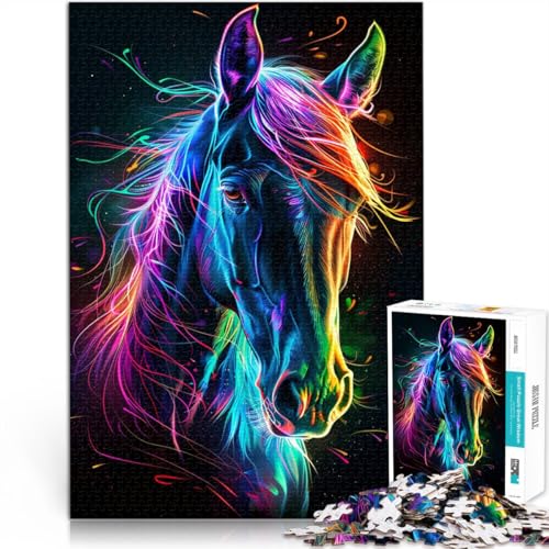 Puzzle für Erwachsene 1000 Teile Pferde Lernspielzeug Familienspiele 50 x 75 cm Geburtstagsgeschenk Geschenke Wandkunst Puzzle für Erwachsene 1000 Teile Pferde Lernspielzeug Familienspiele 50 x 75 cm Geburtstagsgeschenk Geschenke Wandkunst von DLBHSG