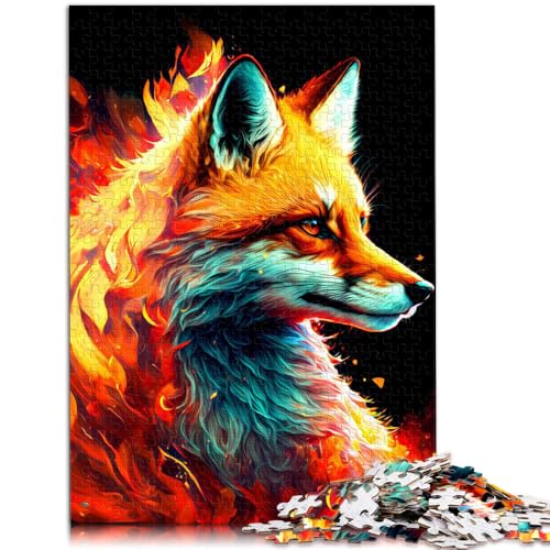 1000-teiliges Puzzle für Erwachsene Fantasy Fox Puzzlespiel 50x75cm ganze Familie ab 14 Jahren von DLBHSG