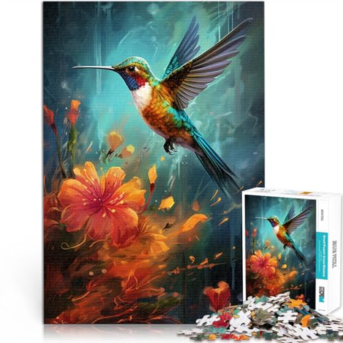 Puzzle für Erwachsene 1000 Teile Kolibris Entspannungsspiele 50 x 75 cm geeignet als Schreibtischdekoration für Teenager ab 14 Jahren von DLBHSG