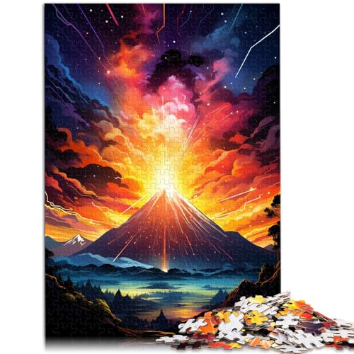 1000-teiliges Puzzle für Erwachsene Vulkanausbruch Spielzeug Lernspiele Stressabbau 50 x 75 cm einzigartige Geburtstags- und Geschenkideen für Kinder ab 14 Jahren von DLBHSG