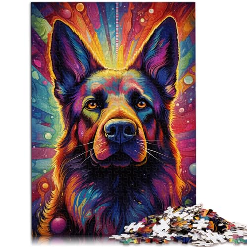 Puzzle für Erwachsene mit 1000 Teilen Deutscher Schäferhund schwierig 50 x 75 cm ganze Familie von DLBHSG