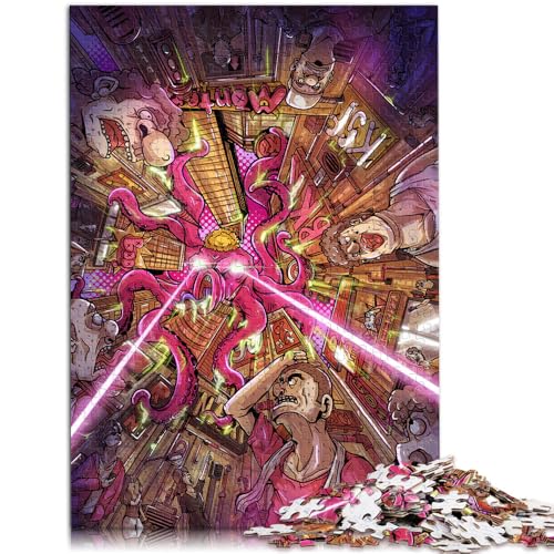 Puzzle für Erwachsene 1000 Teile Monsterwelt-Mustermontage 50 x 75 cm anspruchsvoll zu vervollständigen Aber lustig und humorvoll für Teenager ab 14 Jahren von DLBHSG