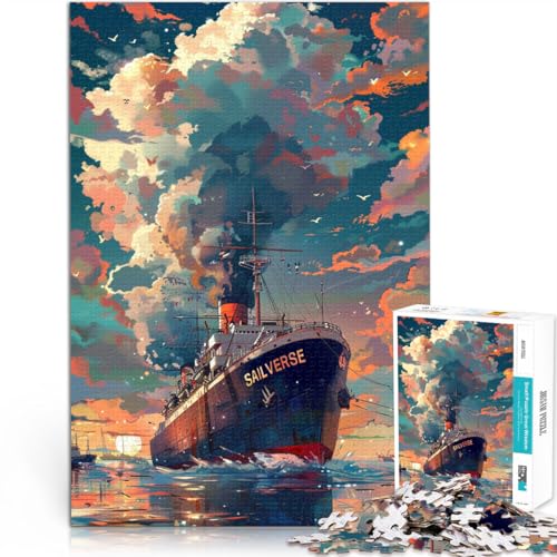 Puzzle für Erwachsene 1000 Teile Traumschiff-Spielzeug Lernspiele Stressabbau 50x75cm Herausforderndes Spiel und Familienspiel von DLBHSG